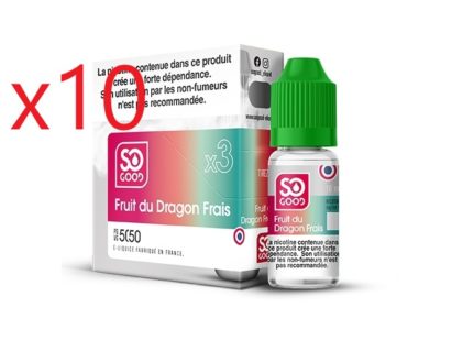 10 flacons SO GOOD FRUITS DRAGON FRAIS 10 ML 11 MG ML