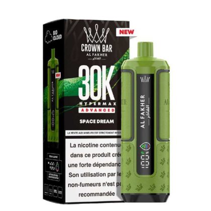 Puff HyperMax 30K Crown Bar – Al Fakher SPACE DREAM, 6 mg
