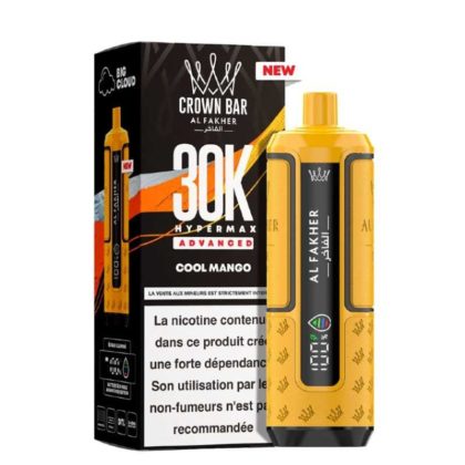 Puff HyperMax 30K Crown Bar – Al Fakher Cool Mango, 6 mg