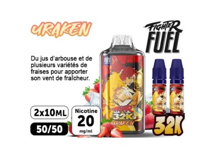 FIGHTER X 32K URAKEN FRAISE 20 MG