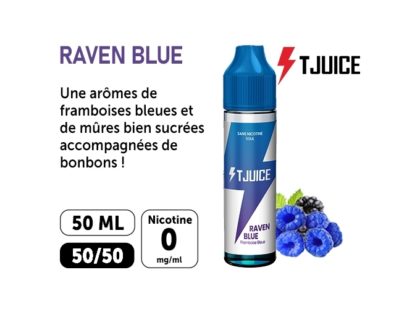 E-LIQUIDE T-JUICE 50ml RAVEN BLUE 00 mg