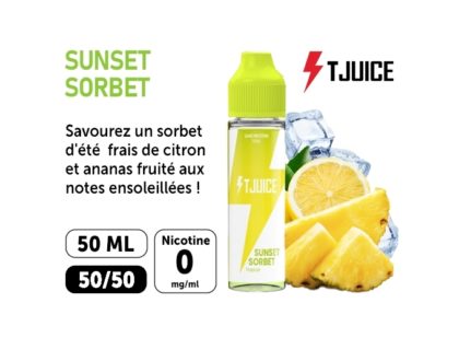 E-LIQUIDE T-JUICE 50ml SUNSET SORBET 00 mg