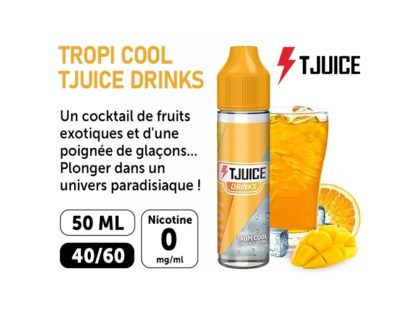 E-LIQUIDE T-JUICE 50ml TROPI COOL 00 mg
