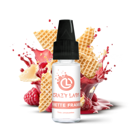 Gaufrette Framboise – 10ML – Crazy Labs 3 mg/ml de nicotine