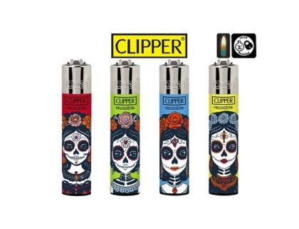 4 briquets Clipper Pierre Maxi Catrinas