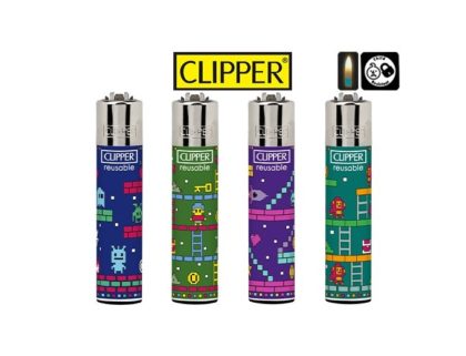 4 briquets Clipper Pierre Maxi Insert Coins