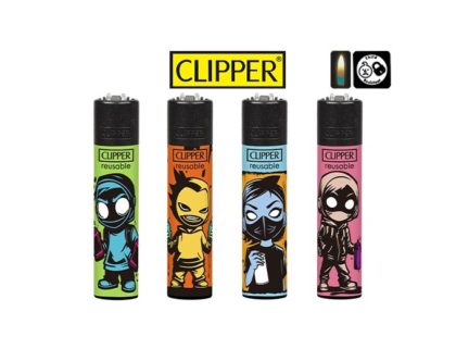 4 briquets Clipper Pierre Maxi Spray Crew