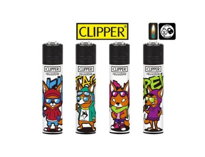4 briquets Clipper Pierre Maxi Urban Tails