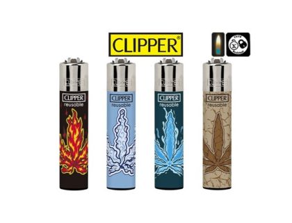 4 briquets Clipper Pierre Maxi Cbd Elements