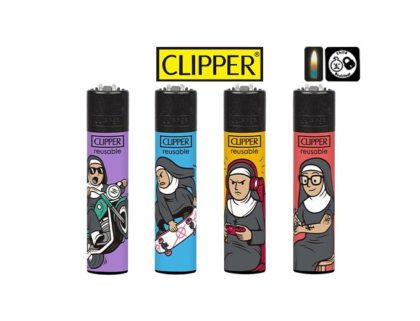 4 briquets Clipper Pierre Maxi Monjas Rebeldes