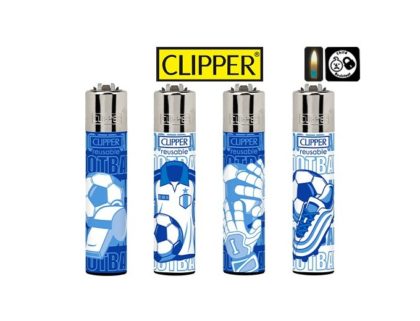 4 briquets Clipper Pierre Maxi Football