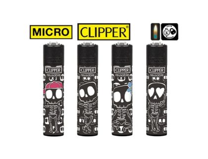 4 briquets Clipper Pierre Micro Daily Skeleton
